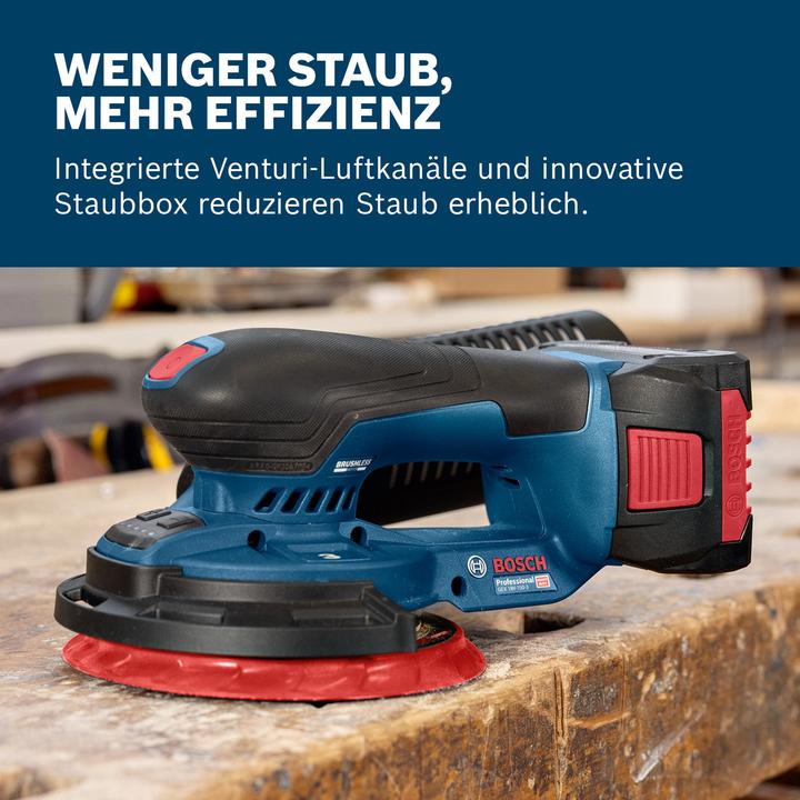 Actual product image Bosch Professional Akku-Exzenterschleifer GEX 18V-150-3 (Eccentric grinder)