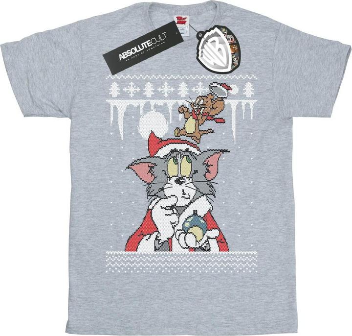 Tom & Jerry Christmas Fair Isle TShirt Jungen