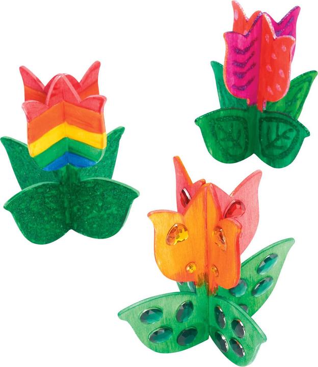 Image du produit Colorations Teintures - Faites et décorez votre propre tulipe en bois, set de