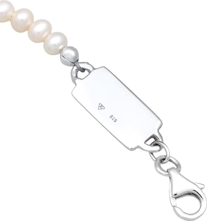 Immagine prodotto Kuzzoi Bracciale perle d'acqua dolce classico liscio in argento 925 (19 cm, Argento 925, Perle coltivate d'acqua dolce, Acciaio inossidabile)