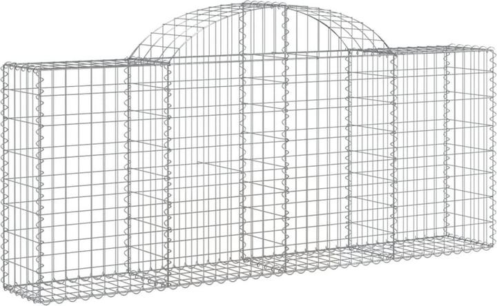 Immagine prodotto VidaXL Gabionen mit Hochbogen 14 Stk. 200x30x80/100cm Verzinktes Eisen