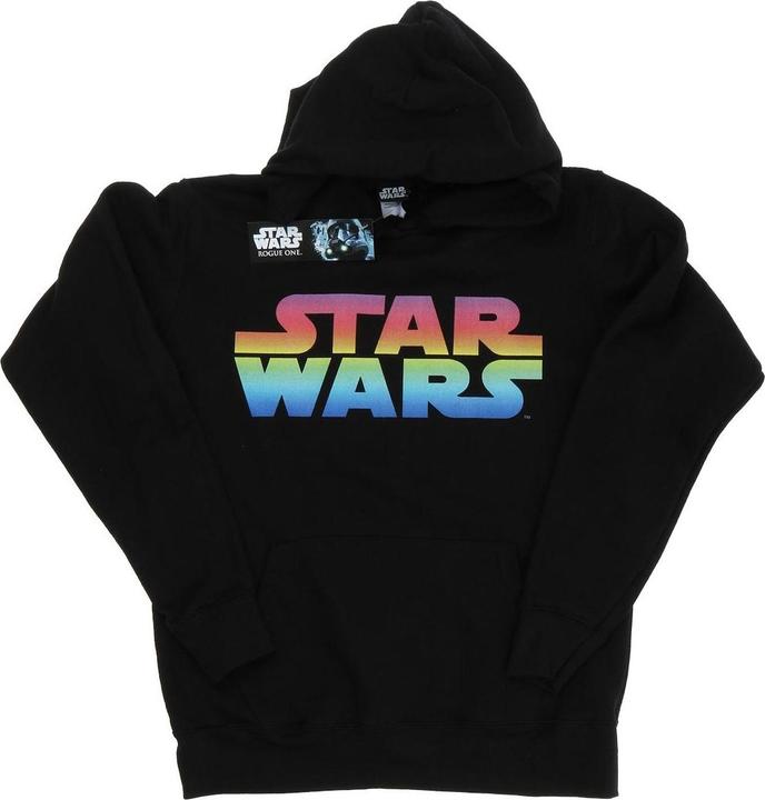 Actual product image Star Wars Womens/Ladies Rainbow Logo Hoodie (XL)
