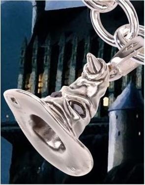 Actual product image Noble Collection Harry Potter bracelet avec pendentifs plaqué argent Lumos Slytherin (20 cm)