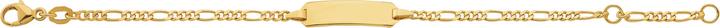 Caroussel ID-Bracelet Figaro 14 cm (14 cm, Gold)