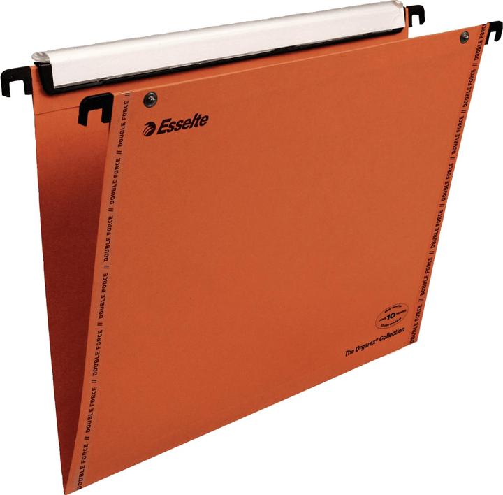 Actual product image Leitz Esselte dossier suspendu VMG, carton 240 g/m2, orange onglet d'inscription "visio plus" (haut de 18 (A4, 25 x)