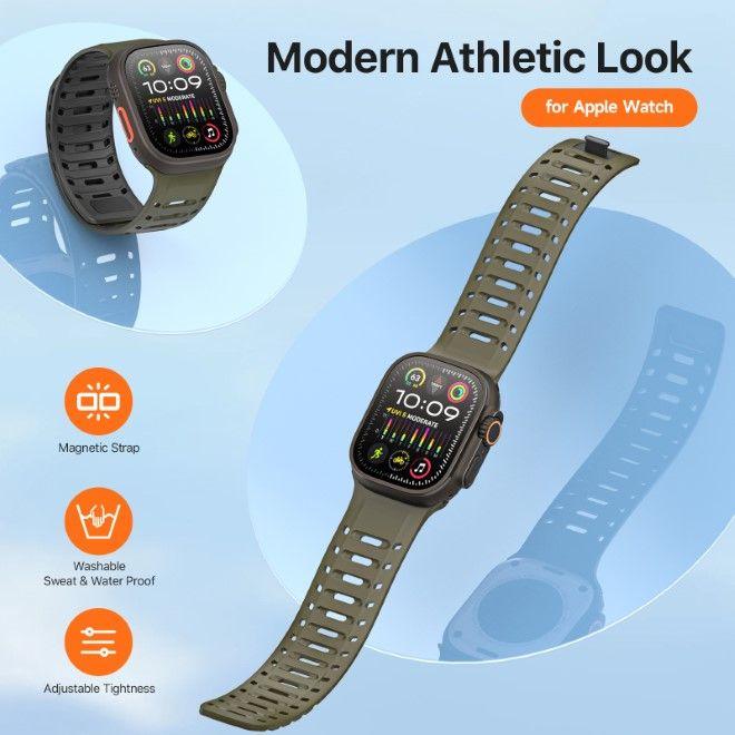 Immagine prodotto Dux Ducis CS Armband (49 mm, 45 mm, 46 mm, 44 mm, 42 mm, Silicone, Apple Watch Serie 5, Apple Watch Serie 4, Apple Watch Series 3, Apple Watch Ultra 2, Apple Watch Series 7, Apple Watch Series 9, Apple Watch Ultra, Apple Watch Serie 6, Apple Watch Series 10, Apple Watch SE, Apple Watch Series 8)