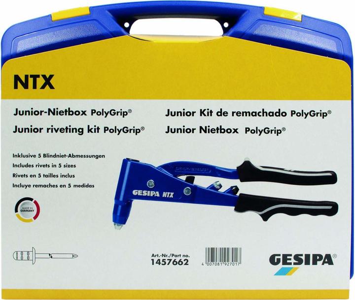 Actual product image Gesipa Blind Rivet Assortment Junior Rivet Box PolyGrip (275 mm)