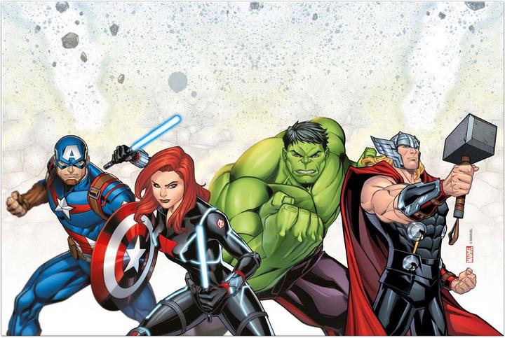 Image du produit Qualatex Nappe de fête Avengers (180 x 120 cm)