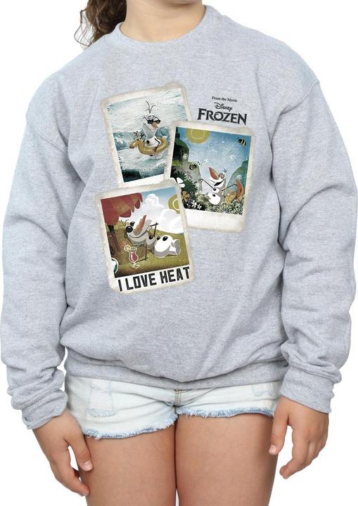 Actual product image Disney Girls Frozen Olaf Polaroid Sweatshirt (140, 146)