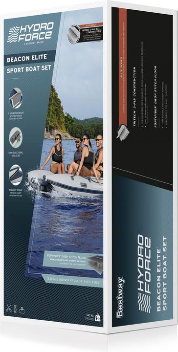 Image du produit Bestway Beacon Elite Sport Boat Set 335x160x47 (335 cm, 1 pers.)