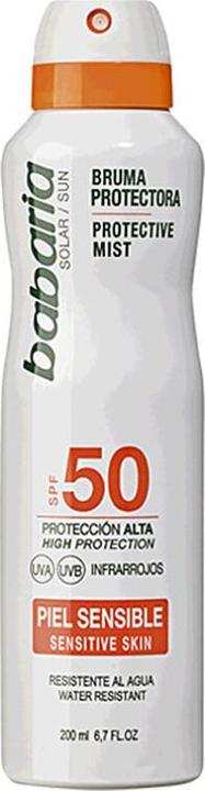Babaria SOLAR PIEL SENSIBLE bruma protectora SPF50 200 ml (Sonnenmilch, SPF 50, 200 ml)
