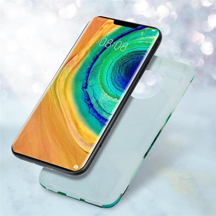 Image du produit Cadorabo Couverture IMD TPU Marbre coloré (Mate 30 Pro)