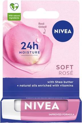 NIVEA Soft Rose Nourishing Lipstick 4.8g (Transparent)