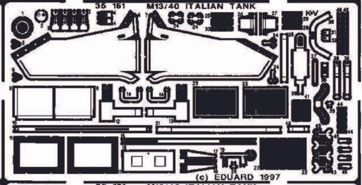 Produktbild Eduard M13/40 Panzer Detailbausatz