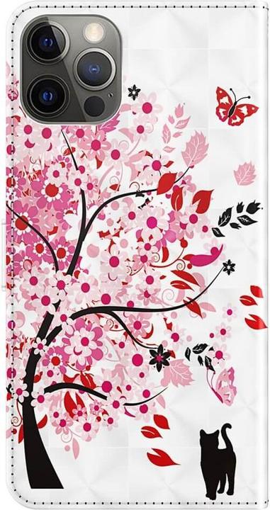 Produktbild Cover-Discount iPhone 15 Plus - Etui Glitzer Effekt Baum rosa (Apple iPhone 15 Plus)