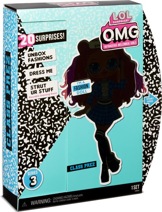Actual product image MGA L.O.L. Surprise OMG Fashion Class Prez