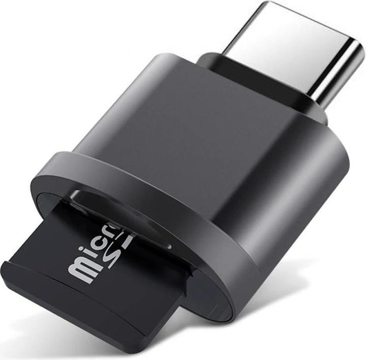 Actual product image PowerGuard Mini USB-C MicroSD adapter (USB Type C, MicroDot)
