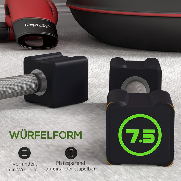 Actual product image SportNow Dumbbells in a set of 2 with 7.5 kg each (2 x 7.5 kg)