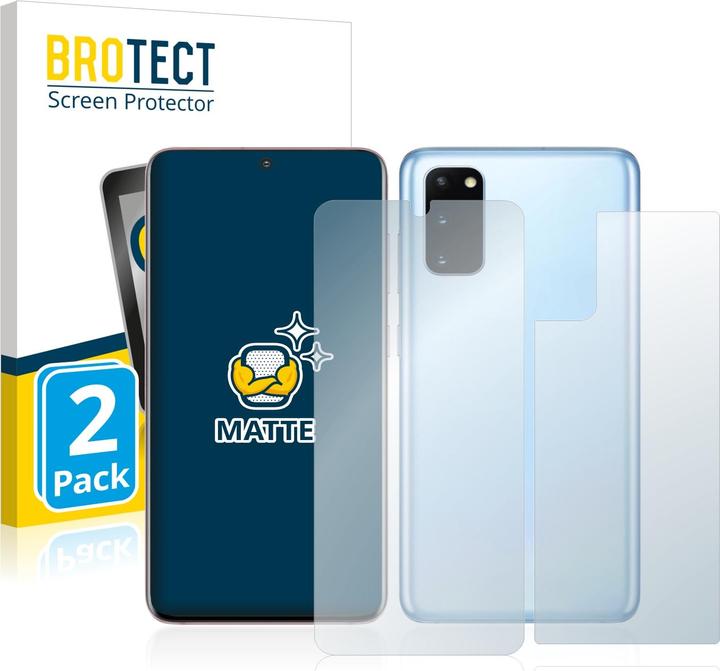 Productafbeelding BROTECT Antireflecterende schermbeschermer mat (2 Stuk, Samsung Galaxy S20+)