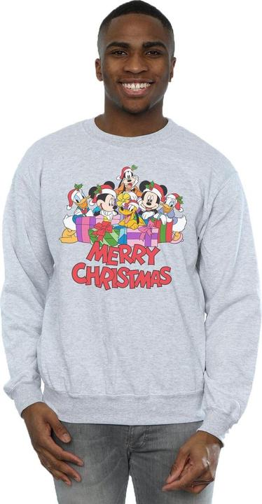Actual product image Disney Mens Mickey Mouse And Friends Christmas Sweatshirt (XL)