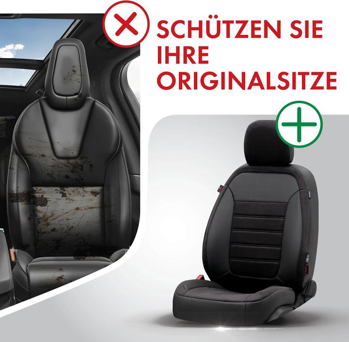 Produktbild Walser Sitzbezug für Nissan Qashqai/Qashqai +2 I 12/2006-04/2014, 2 Einzelsitzbezüge