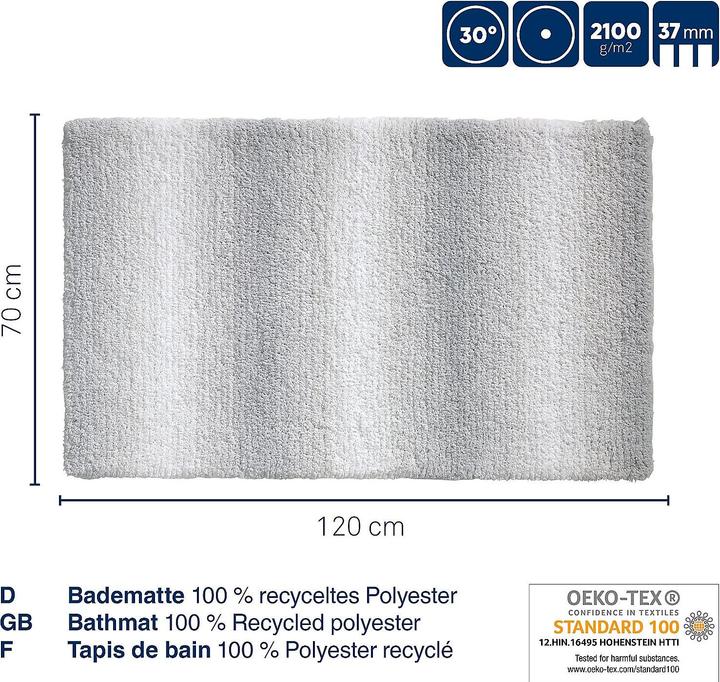 Image du produit Kela Tapis de bain Ombre vieux rosé (120 x 70 cm)
