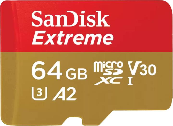 SanDisk Extreme UHS-I V30 (64 Go, microSDXC, U3, UHS-I)