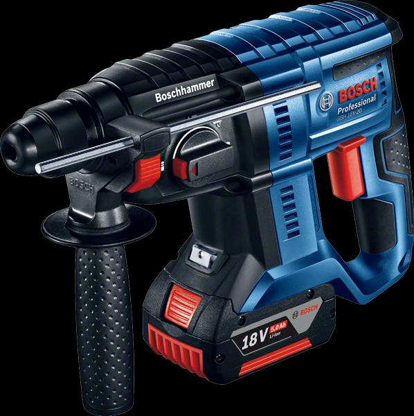 Bosch Professional GBH 18V-20, 2 x 5.0Ah batterie incl. L-BOXX + 68 pcs. accessoires (Fonctionnement sur batterie)