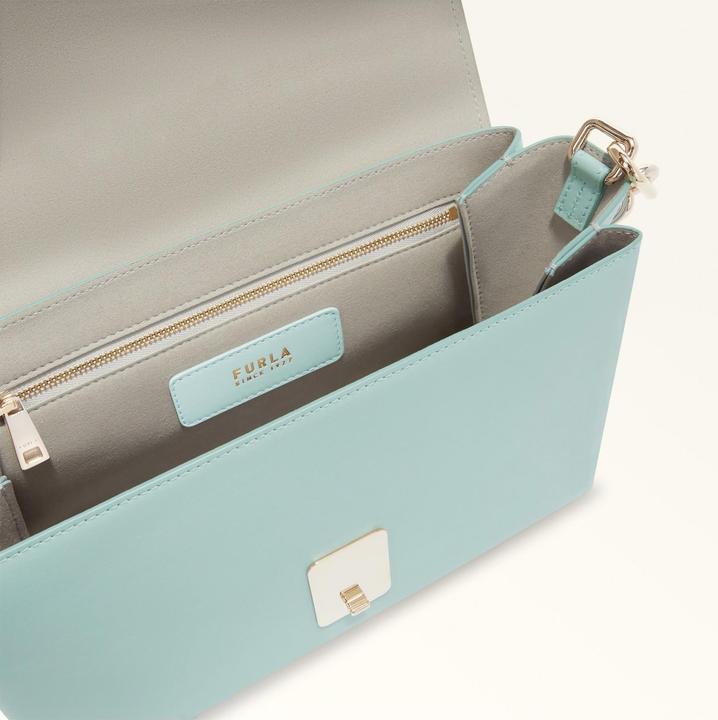 Produktbild Furla meridiana shoulder bag in aquamarine leather