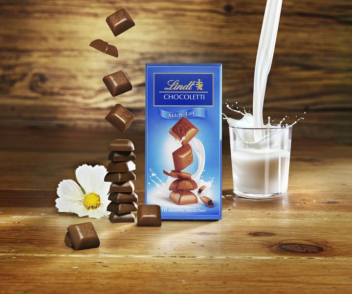 Image du produit Lindt Tablette de chocolat au lait Chocoletti (500 g)