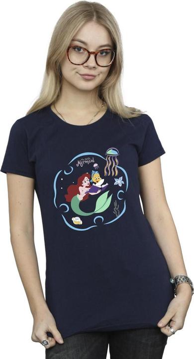 Immagine prodotto Disney The Little Mermaid Reading A Book Maglietta Donna (L)
