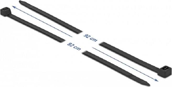 Actual product image Delock Cable tie UV-resistant L 920 x W 9.0 mm black 10 pieces (Plastic cable ties, 920 mm, 10 pcs.)