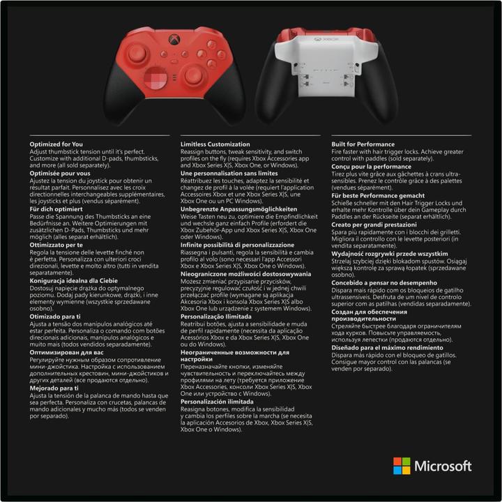 Produktbild Microsoft Xbox Elite Wireless Controller Series 2 - Core Edition – Ohne Zubehör (PC, Xbox Series X, Xbox One X, Xbox One S, Xbox Series S)