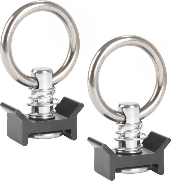 Actual product image Stahlwerk Zurrschienen 2er Set mit Zurrösen 30 cm Aluminium Airlineschiene