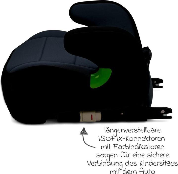 Actual product image Osann Junior Isofix belt fix (Booster seat, ECE R129/i-Size Standard)