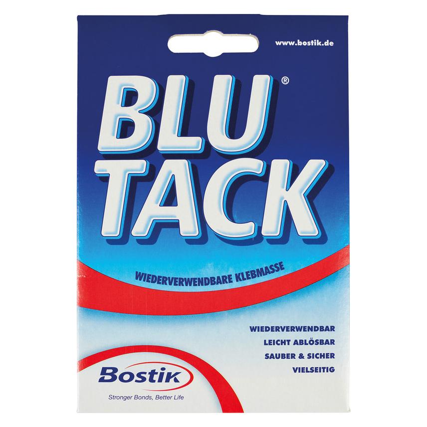 Bostik Blu Tack Lot De 6 - Mastic Adhésif Réutilisable Bleu 60g Chacun, Idéal Maison Bureau École
