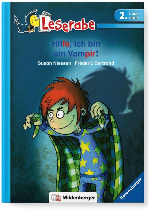 Actual product image Leserabe - Hilfe, ich bin ein Vampir! - 2.Lesestufe (German, Susan Niessen, Fréderic Bertrand, 2018)