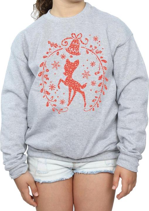 Actual product image Disney Girls Bambi Christmas Wreath Sweatshirt (152, 158)