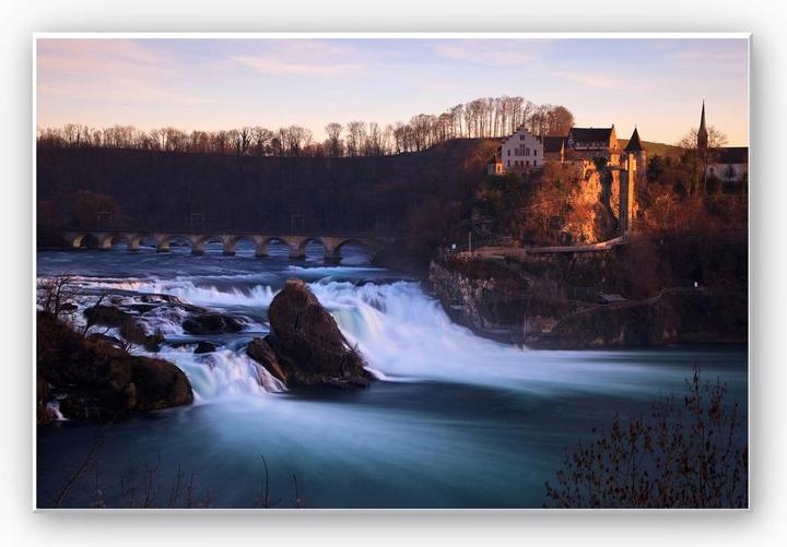 Actual product image Trenddeko Rhine Falls (100 x 70 cm)