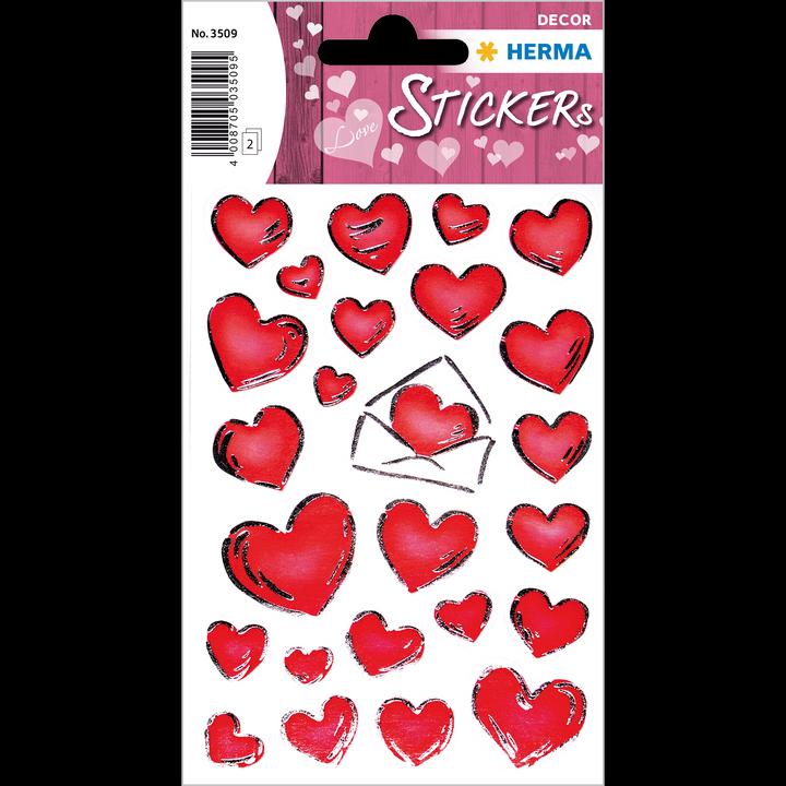 Actual product image HERMA Sticker hearts