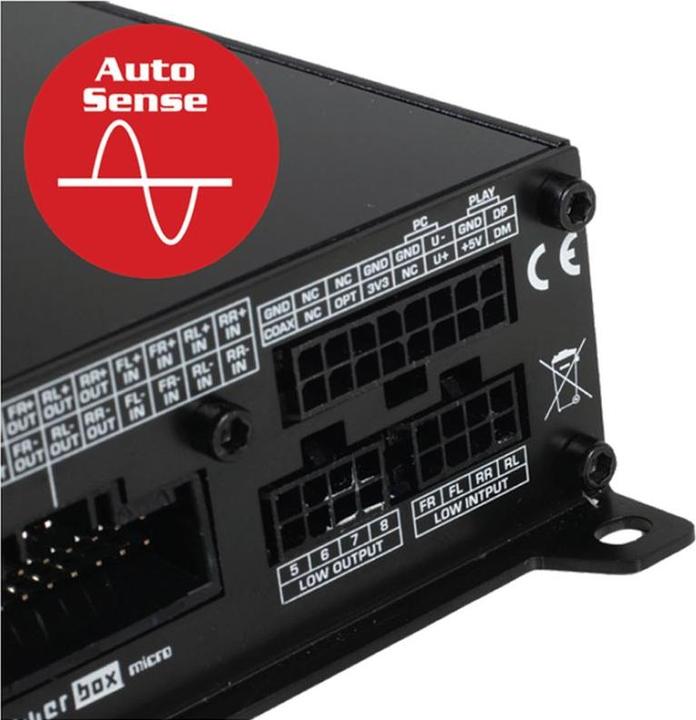 Actual product image Vibe POWERBOX65.4-8MDSP-V3 - Car amplifier - 4 channel amplifier - 8 channel DSP - 65W RMS (4-channel amplifier)