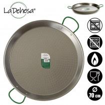 La Dehesa polished paella pan 70 cm 30 servings (Paella pan, Steel)