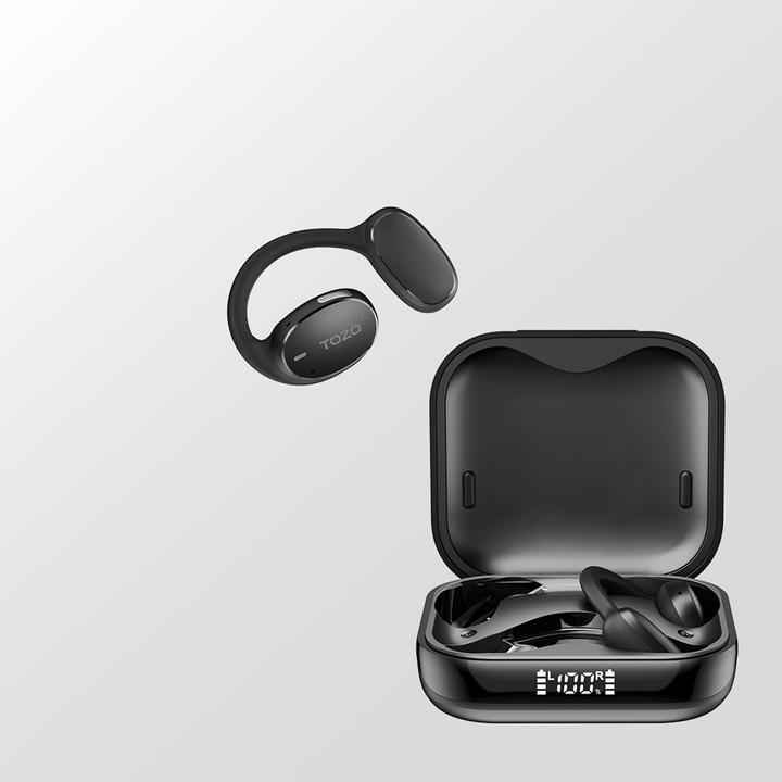 Actual product image Tozo OpenEgo True Wireless Stereo (TWS) Kostne USB Typ-C Bluetooth Headset Schwarz (ANC, 10 h, Wireless)