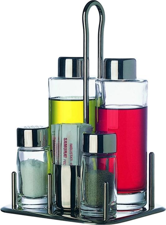 Produktbild Piazza Ménage Set 5ltg Salz Pfeffer Essig Oel und Zahnstocher