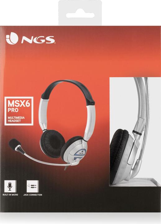 Image du produit NGS MSX6 PRO Casque d'écoute filaire Bandeau Calls/Music Noir (Filaire)