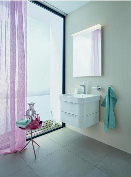 Produktbild Duravit Möbelwaschtisch HAPPY D.2 m ÜL HLB 600x505mm geschli 1 HL weiss (505 mm, 600 mm)