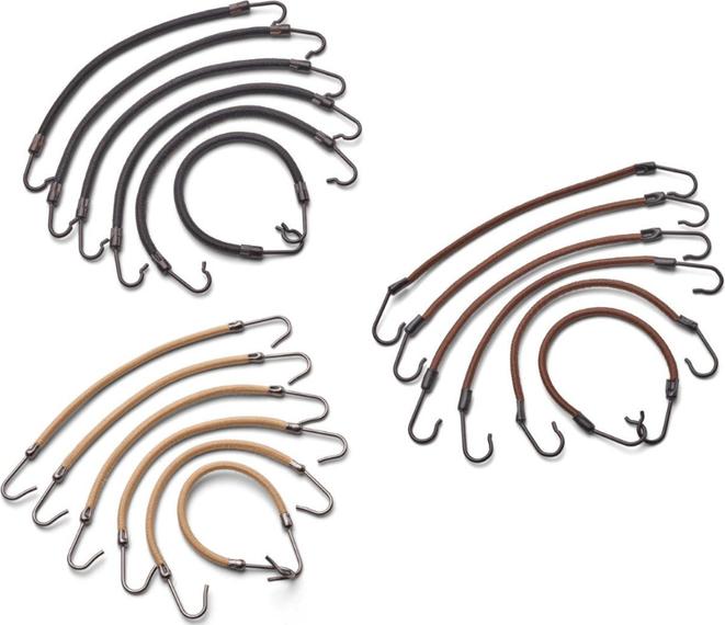 Produktbild Trisa Haken Zopfgummis 12cm braun 6 Stk. (Haargummi)