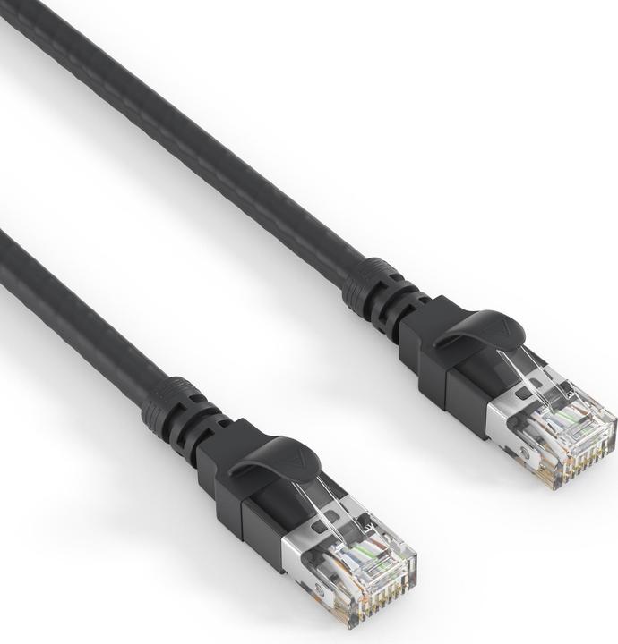 Produktbild Purelink Patchkabel Cat 6A, S/FTP, 60 m, Schwarz (S/FTP, CAT6a, 60 m)