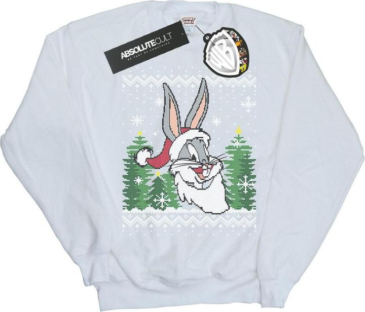 Actual product image Looney Tunes Boys Bugs Bunny Christmas Fair Isle Sweatshirt (116)