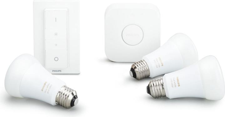 Produktbild Philips Hue White & Color Ambiance Starterset (E27, 10 W, 806 lm, 5 x, G)